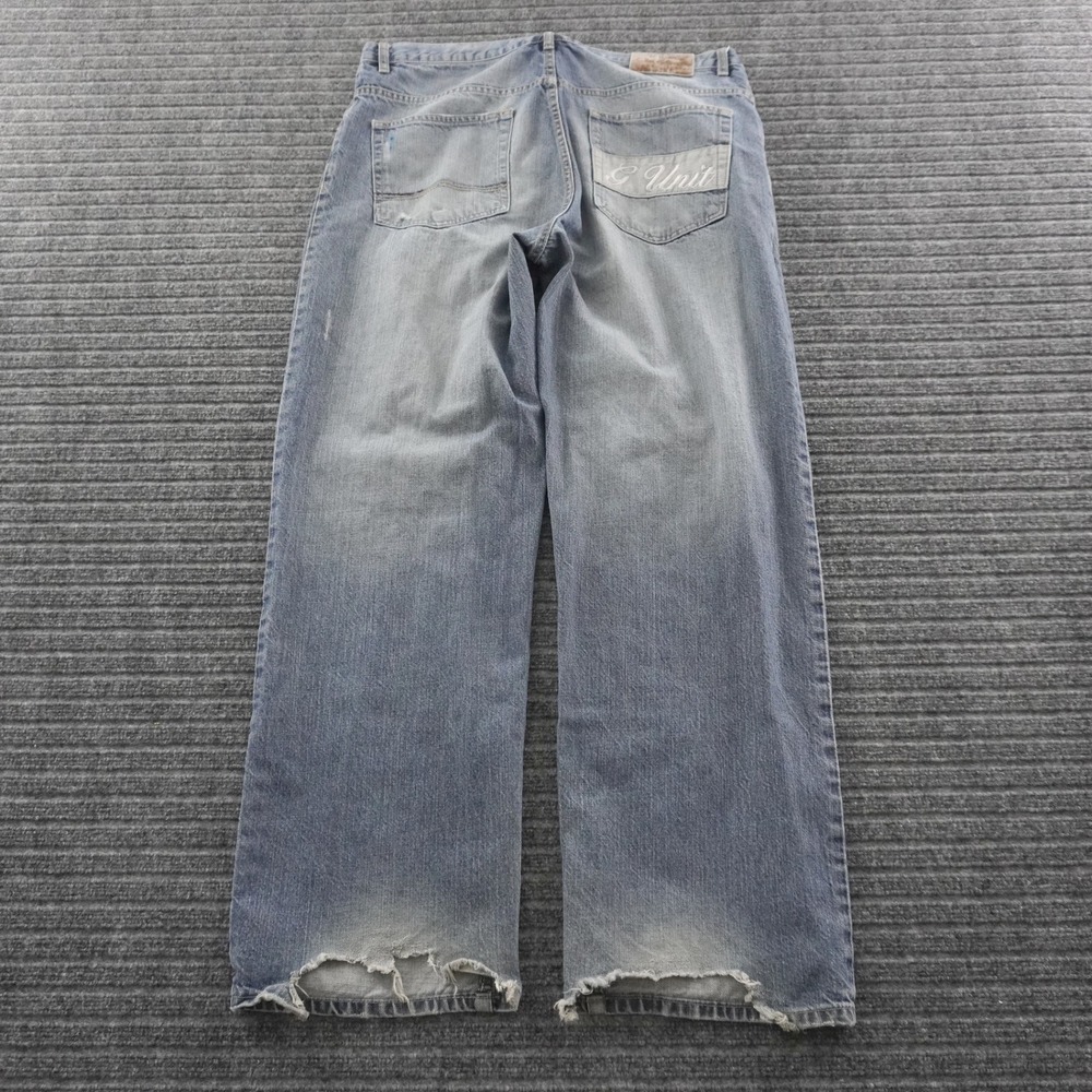 Vintage 00s G-Unit Jeans Mens 38 Blue Baggy Y2K Hip Hop Streetwear Denim